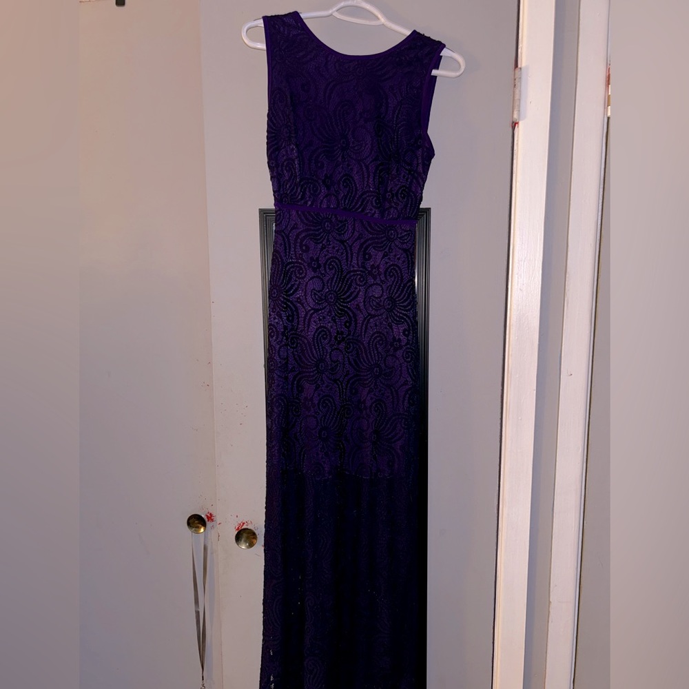 Floor Length Purple Dress